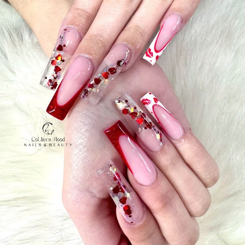 Bridal Nails nail design by Colliers Wood Nails & Beauty in London