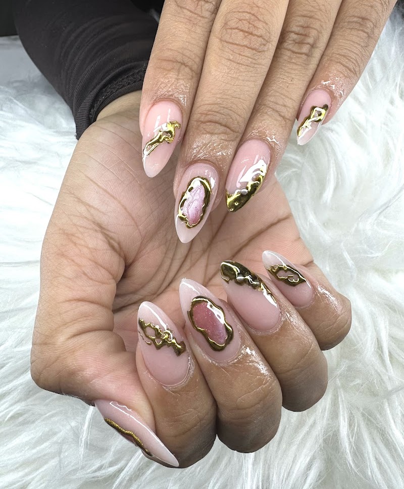 Coffin Nails nail design by TD NAILS LOUNGE INC