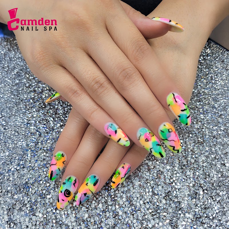 Neon Nails nail design by Camden Nail Spa in London