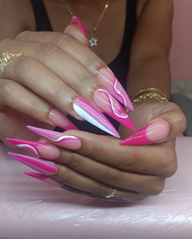 Geometric Nails nail design by Friends beautiful nail spa