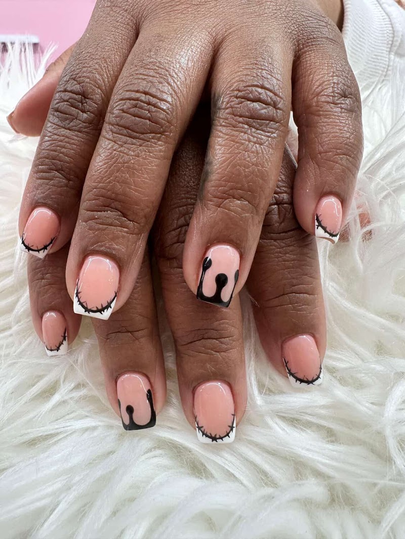 Geometric Nails nail design by Friends beautiful nail spa