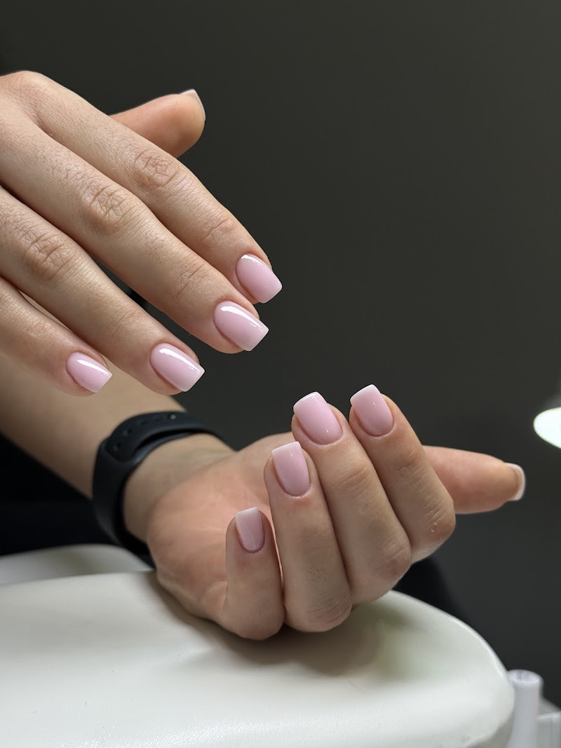 Russian Manicure nail design by Anna NYC Nails in New York