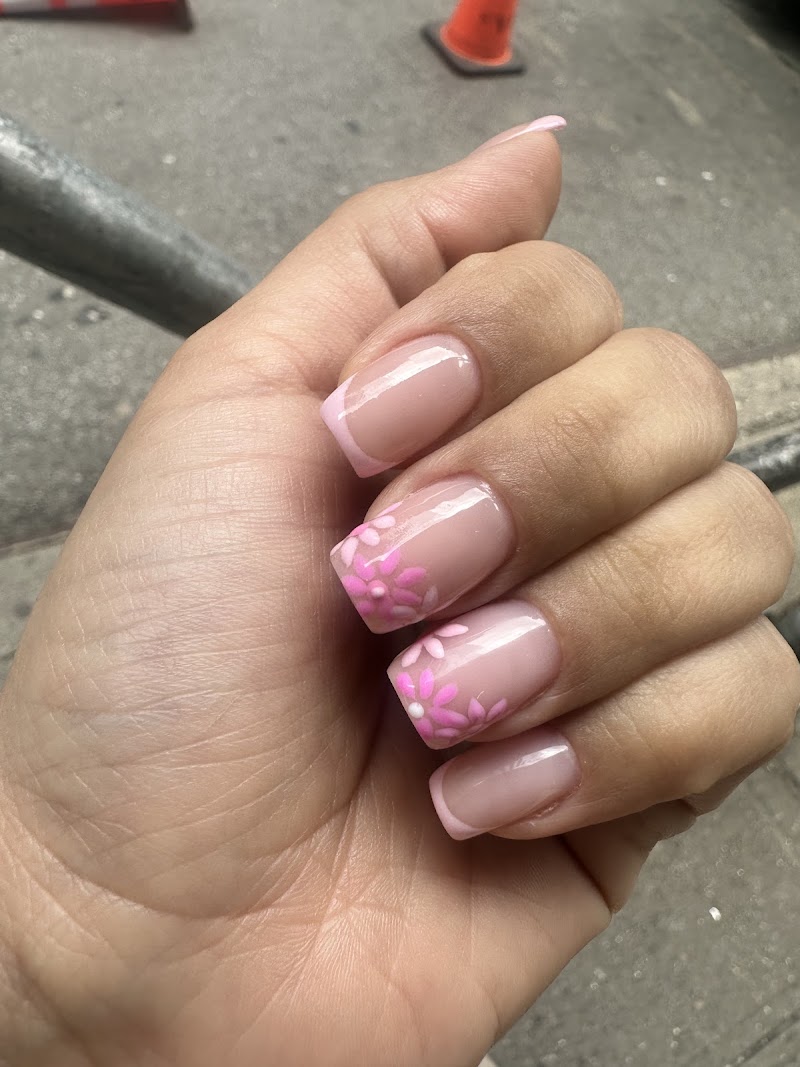 Russian Manicure nail design by Anna NYC Nails in New York