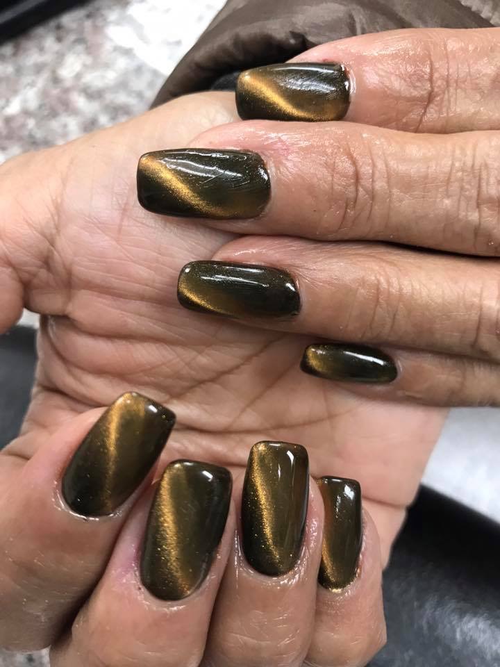 Christmas Nails nail design by Ginna's Nail and Spa in New York