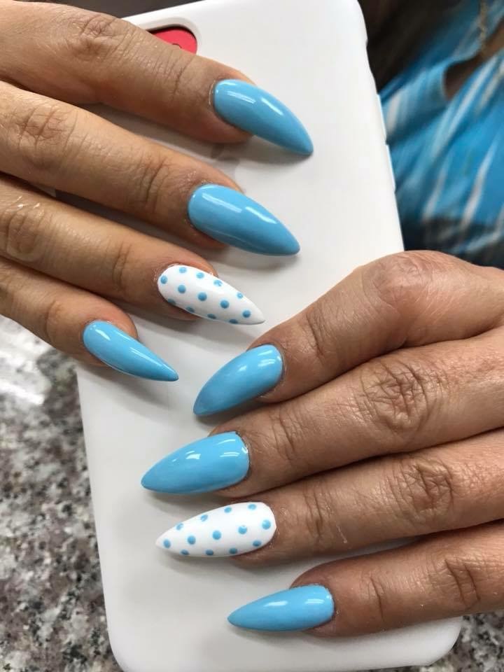 Christmas Nails nail design by Ginna's Nail and Spa in New York