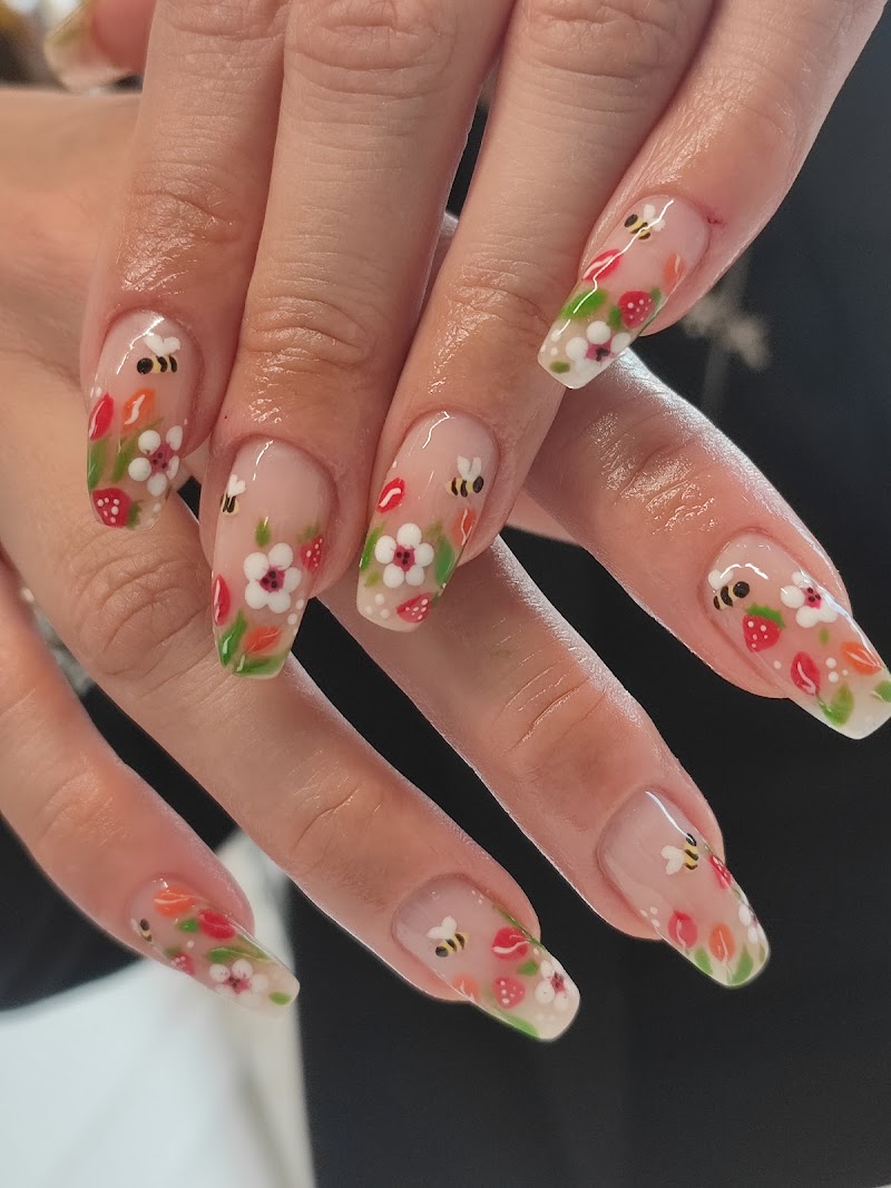 Coffin Nails nail design by Nails Dalston Nail Craft Factory