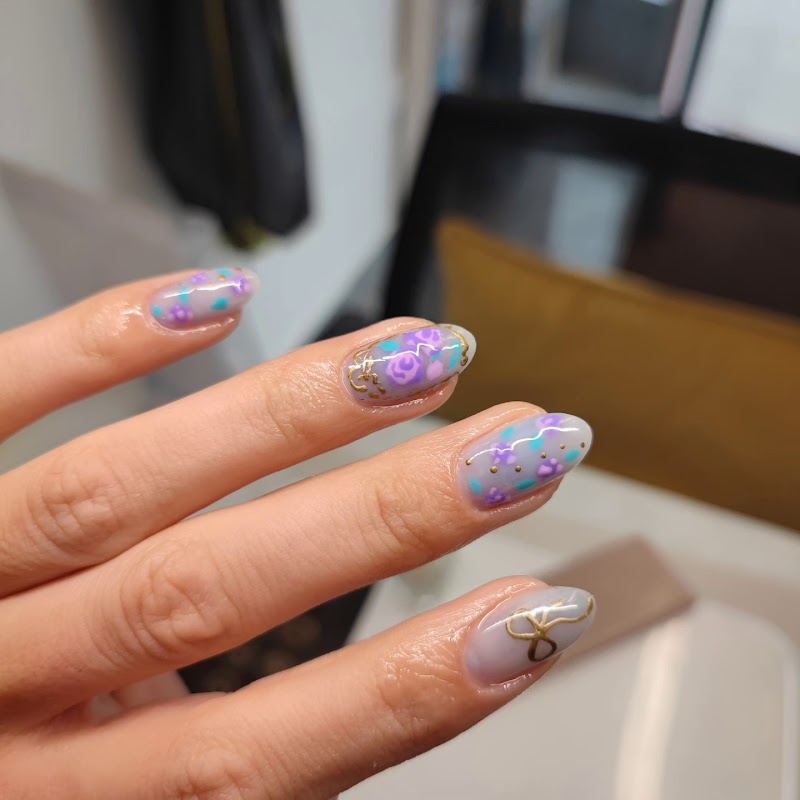 Coffin Nails nail design by Nails Dalston Nail Craft Factory