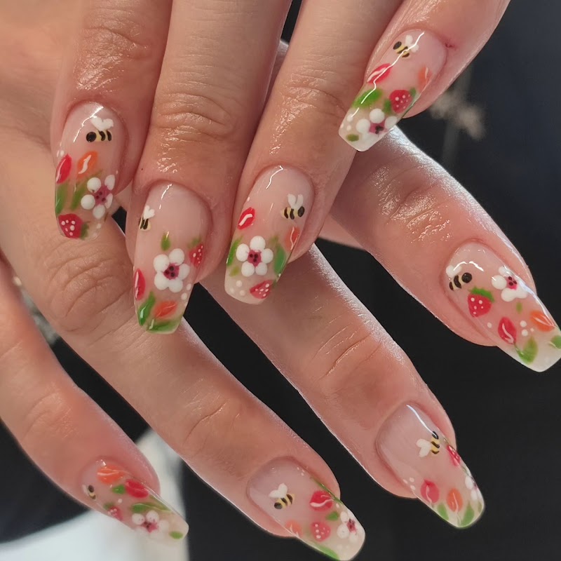 Coffin Nails nail design by Nails Dalston Nail Craft Factory