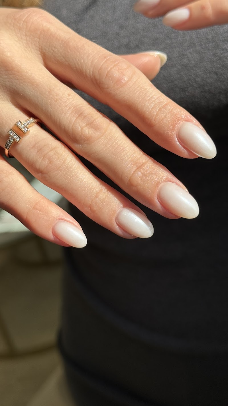 French Tip Nails nail design by look at me (Russian Manicure and Lash Extensions) in Los Angeles
