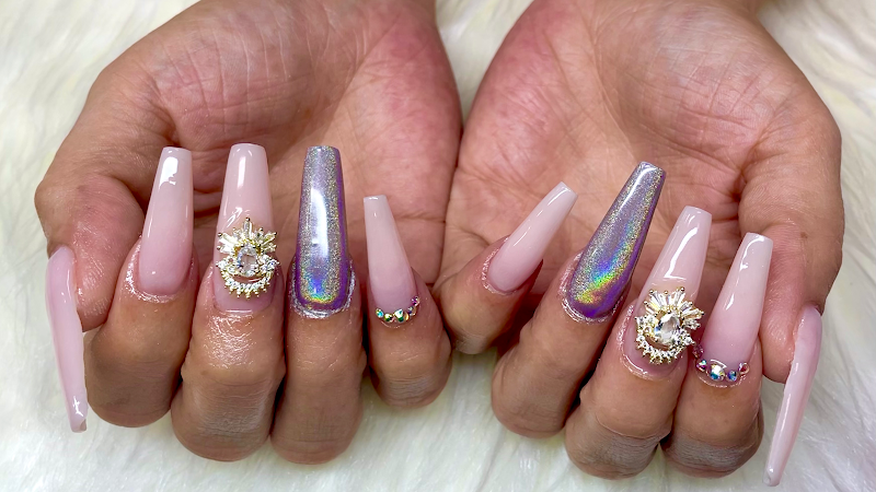 Coffin Nails nail design by Nails & Extensions by Karla