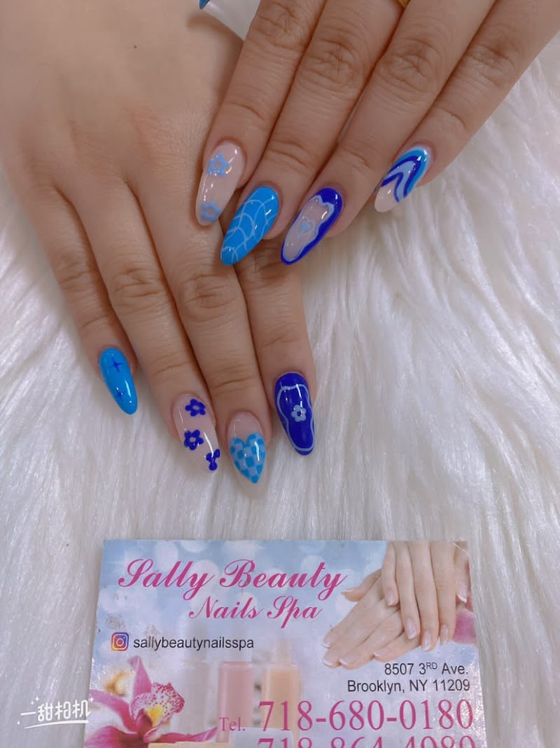 Coffin Nails nail design by Sally Beauty Nail Salon