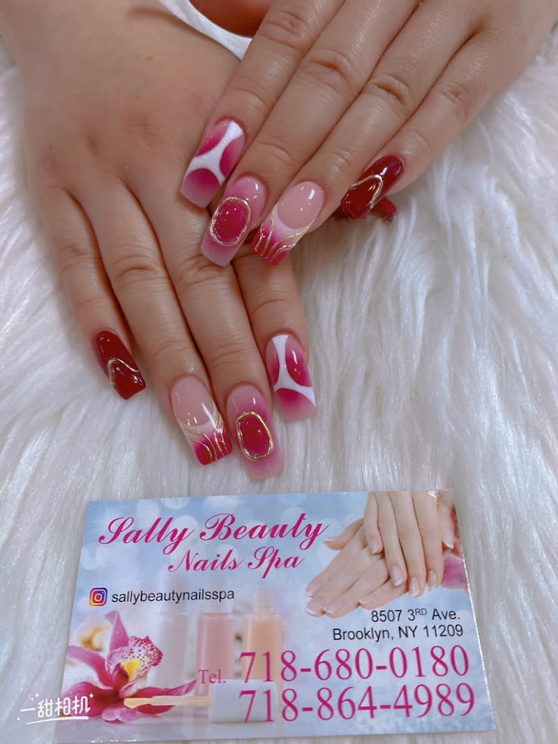 Coffin Nails nail design by Sally Beauty Nail Salon