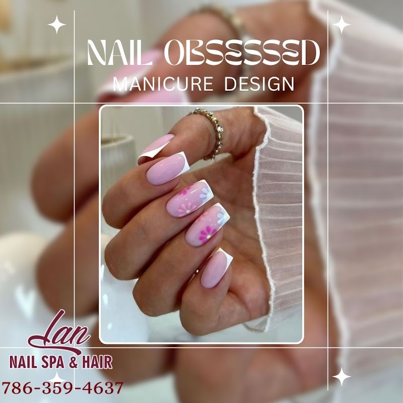 Fall Nails nail design by Lan Nail Spa & Hair in Miami