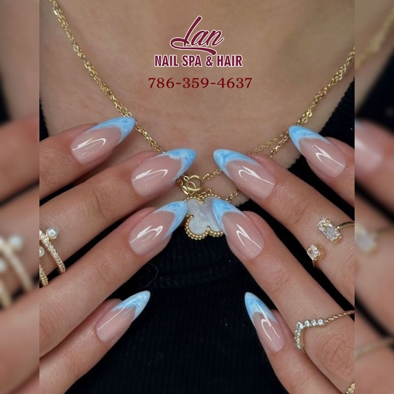 Fall Nails nail design by Lan Nail Spa & Hair in Miami