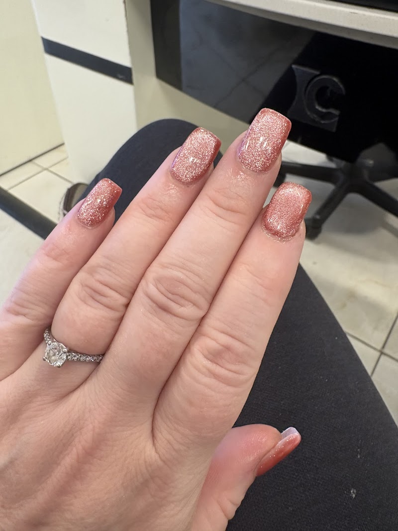 Coffin Nails nail design by London Nails in Chicago