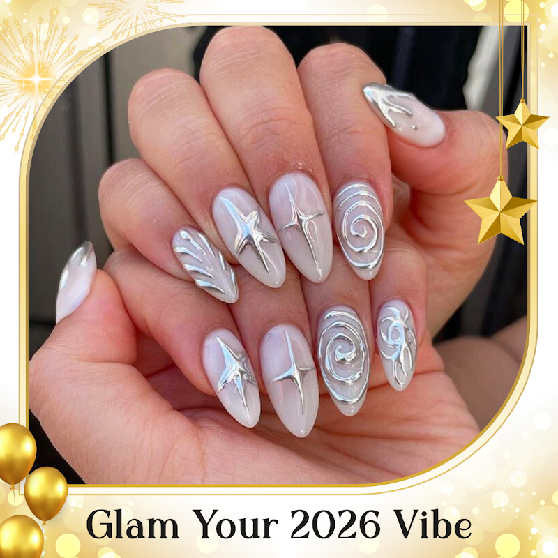 Boho Nails nail design by Le Lani Nail Spa in Los Angeles