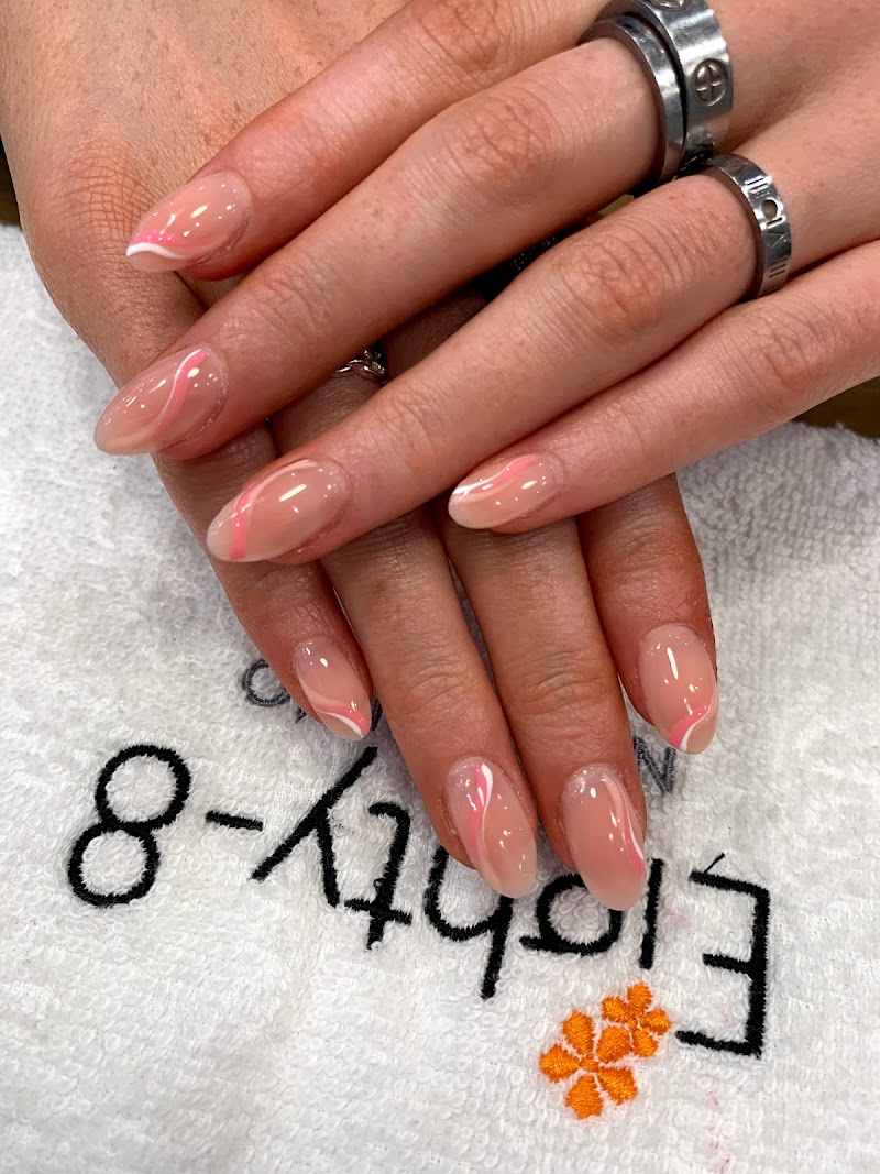 Fall Nails nail design by Eighty-8 Nail Studio Cale Street in London
