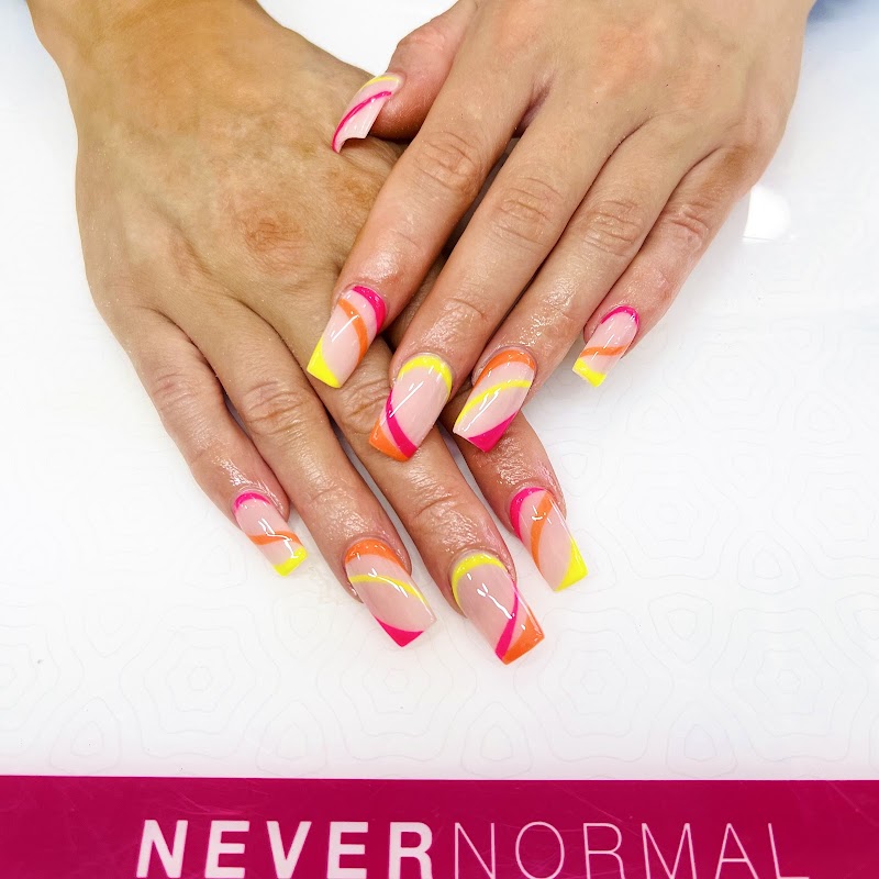 Coffin Nails nail design by Lily’s Nail Spa in London