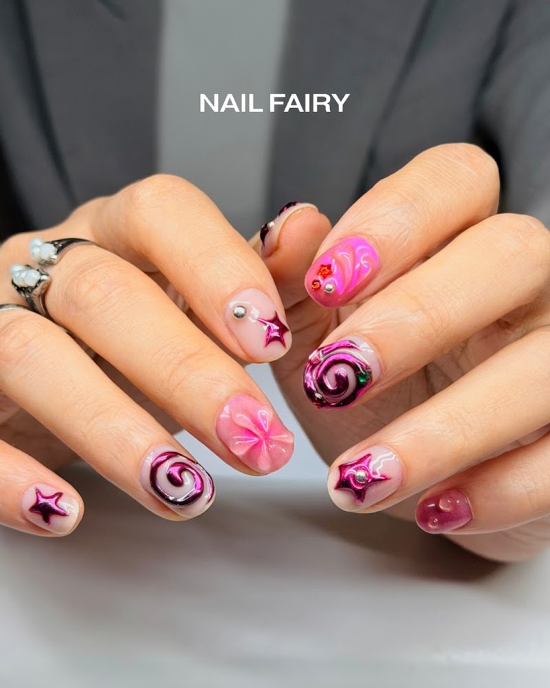 Russian Manicure nail design by NAIL FAIRY BEAUTY STUDIO in New York