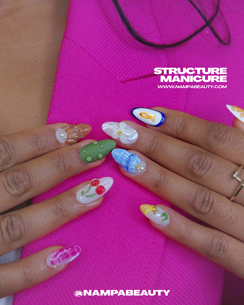 Y2K Nails nail design by Nampa by Himalayan Salon in New York