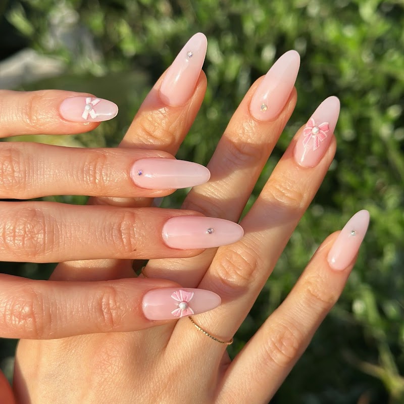 Red Nails nail design by Nailzbestie - Private Nail Studio & Mobile Nail Services