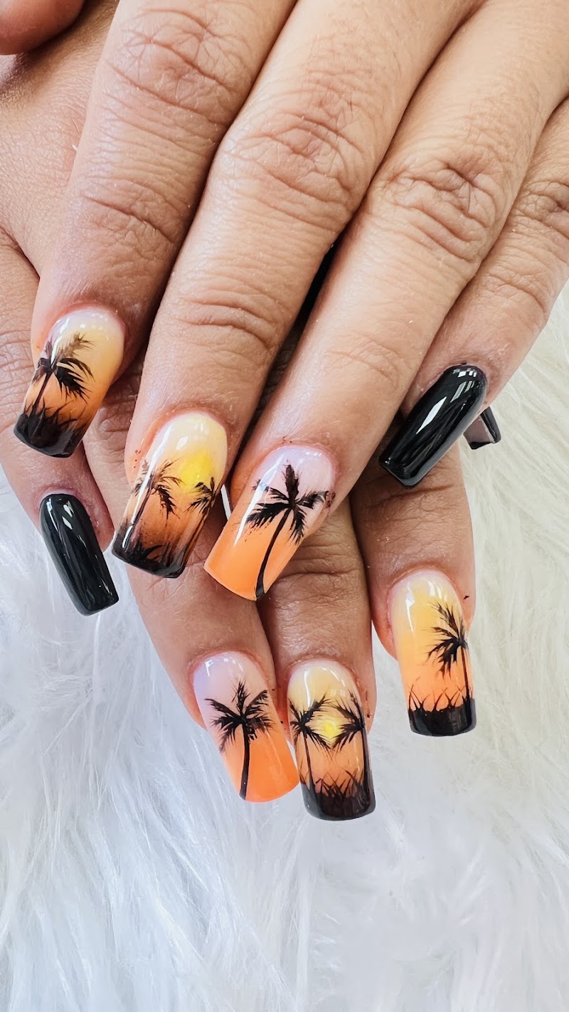 Coffin Nails nail design by Hi Nail & Beauty Hackney in London
