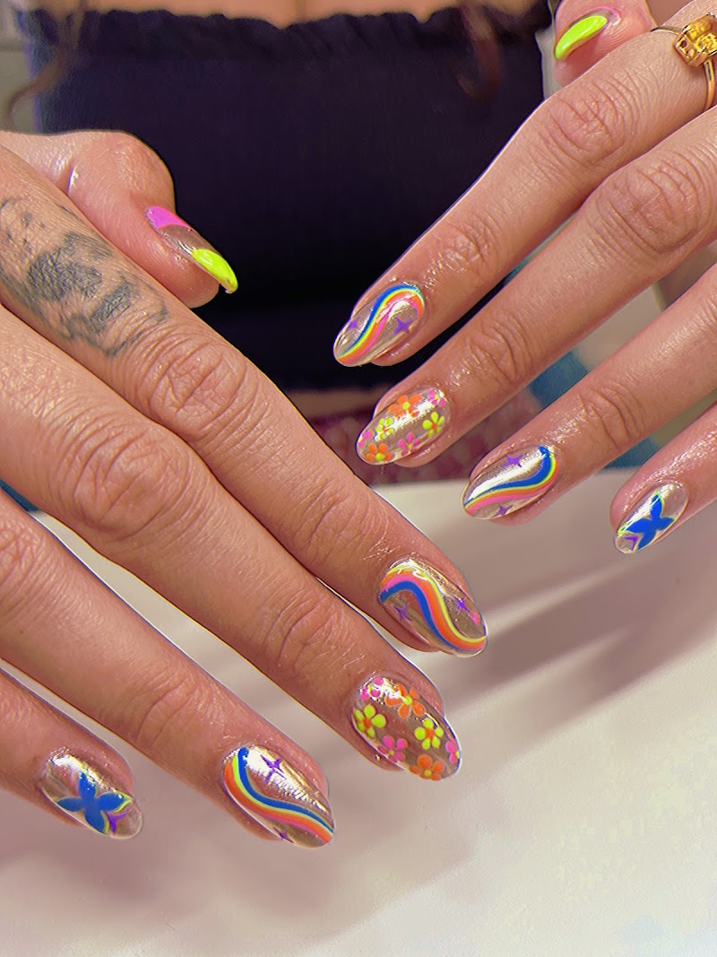 Coffin Nails nail design by Nails by Katy (Divino's inside) in London