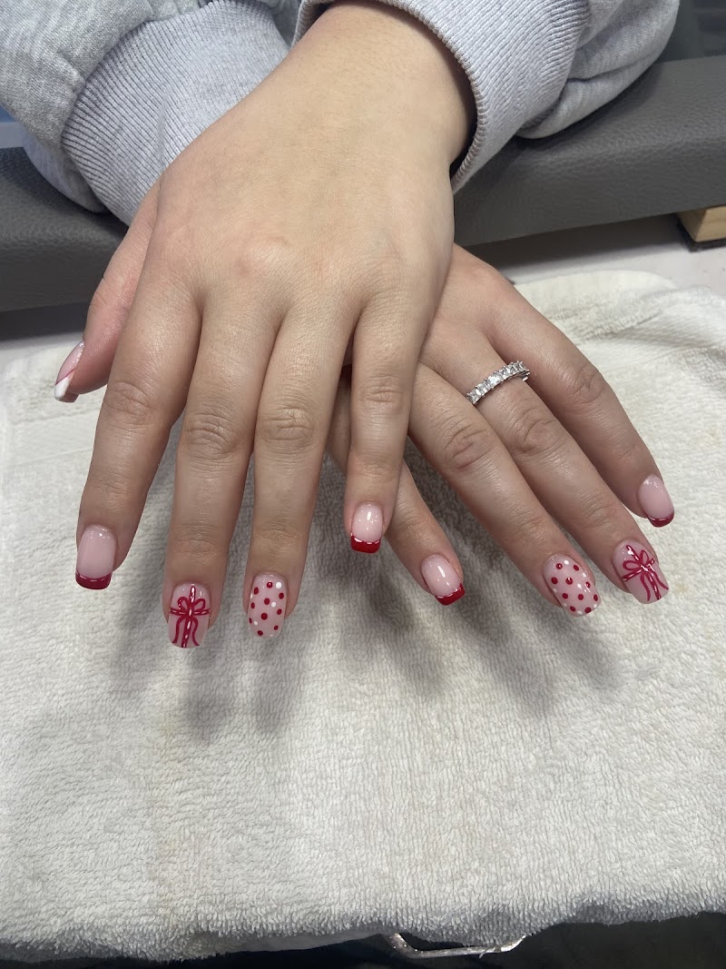 Winter Nails nail design by Lava Nails in New York