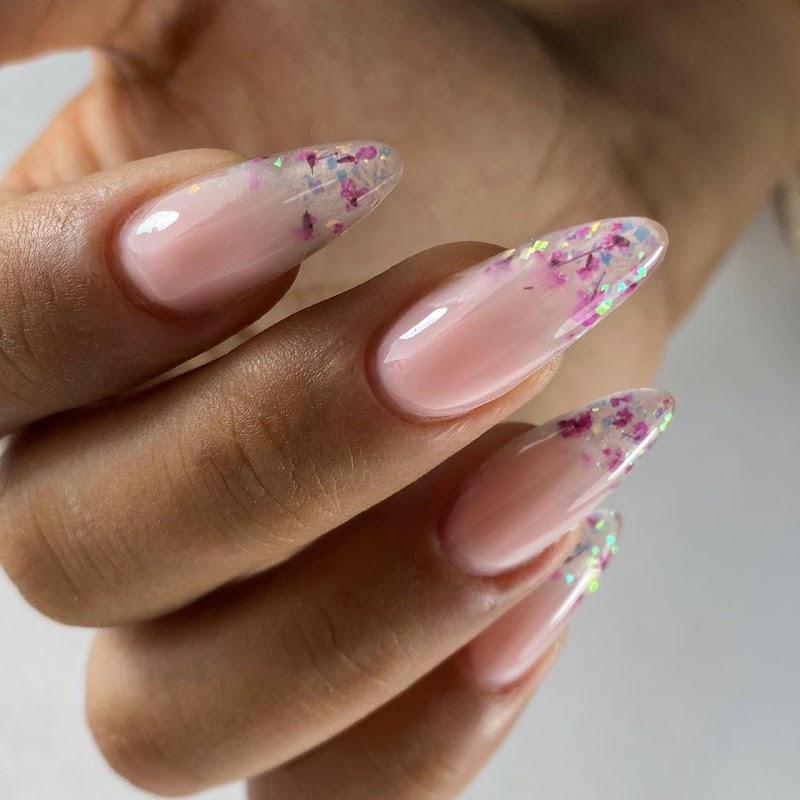 Russian Manicure nail design by OH My French! russian technique nails in Miami
