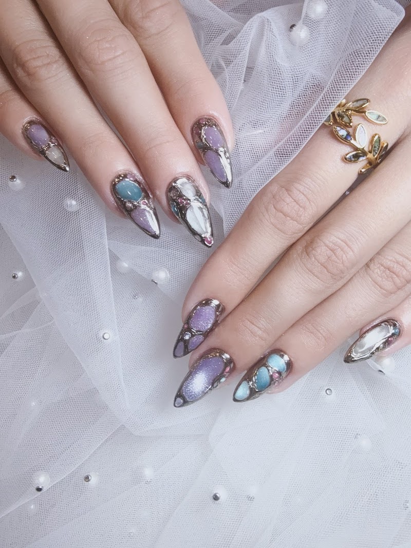 Gel-X nail design by mini muse nail & spa in New York