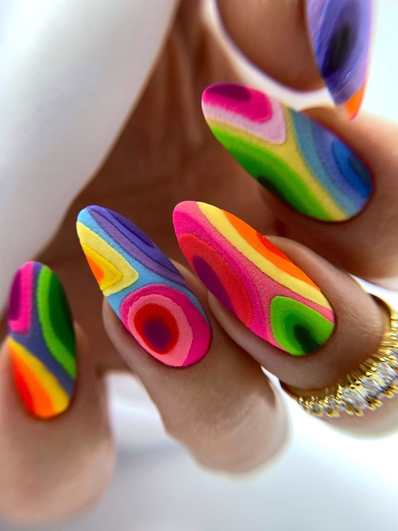 Maximalist Nails nail design by The Best Nails Chicago in Chicago