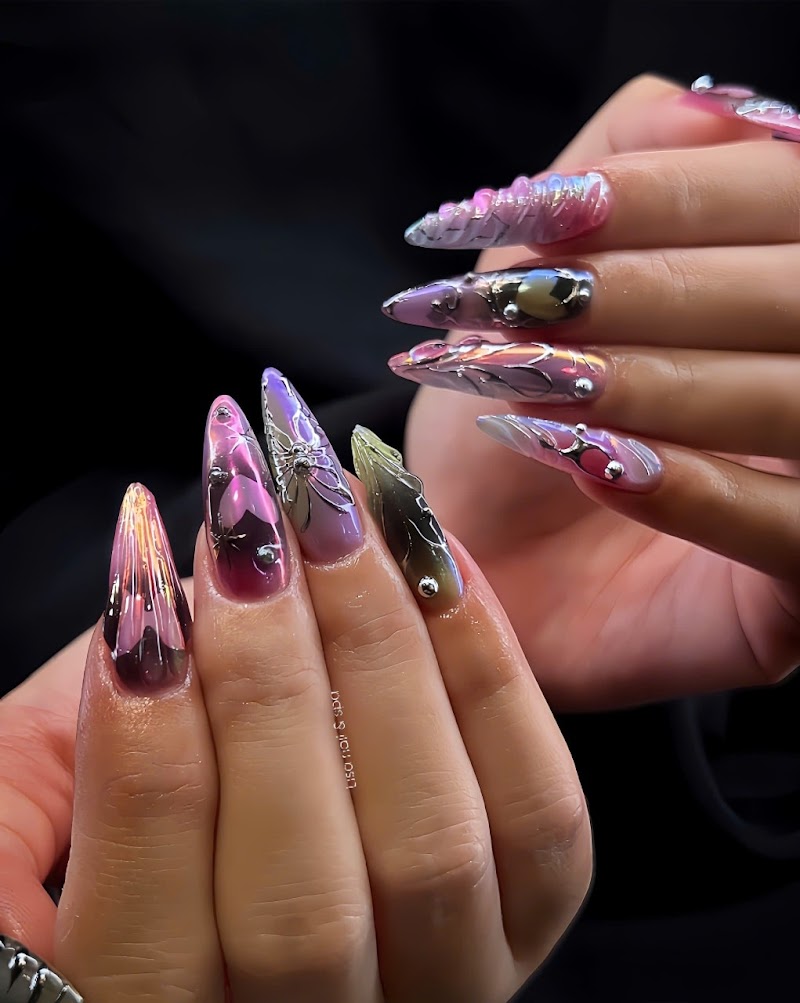 Y2K Nails nail design by Maroon Nail And Spa in Los Angeles