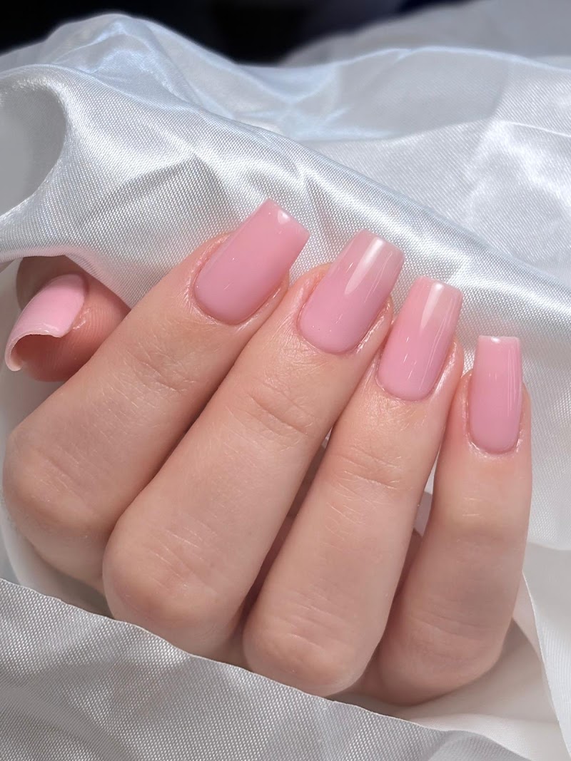 Russian Manicure nail design by Bella Nails & Beauty I Aventura in Miami