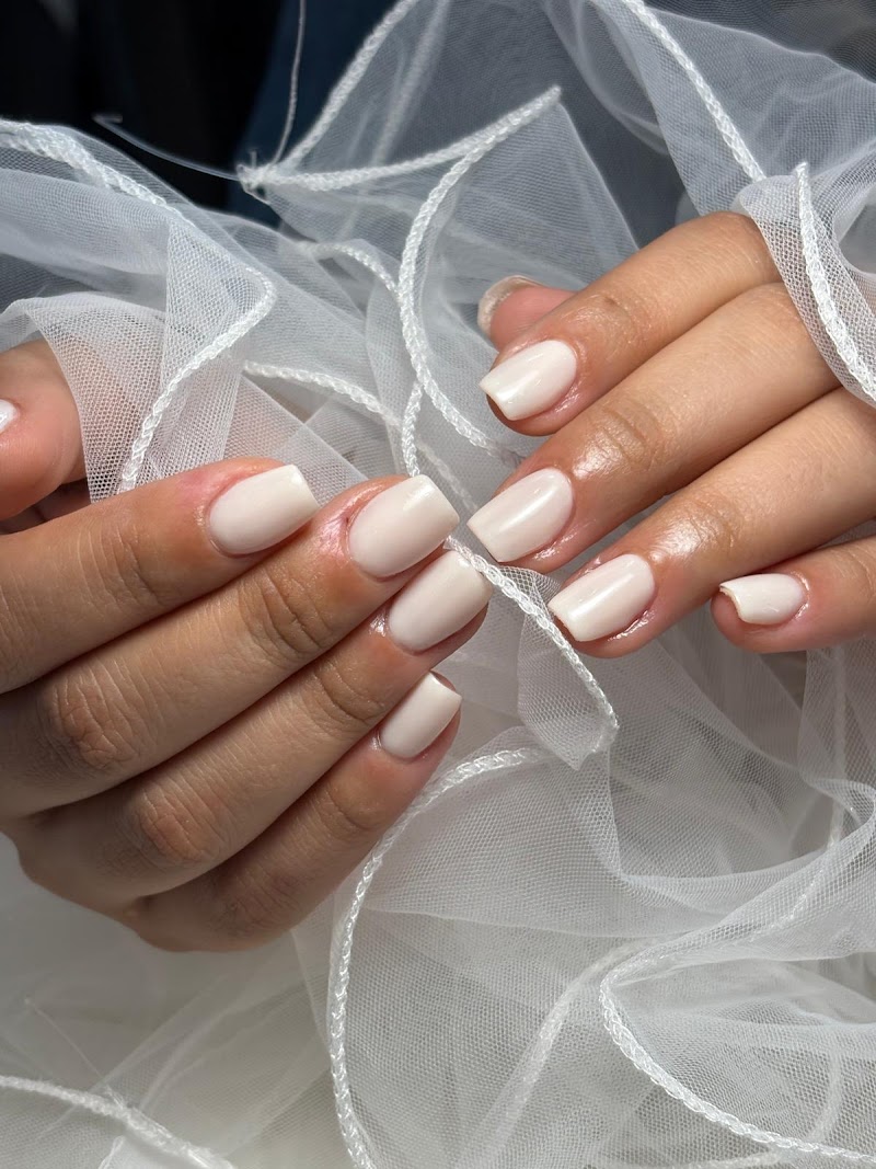 Russian Manicure nail design by Bella Nails & Beauty I Aventura in Miami