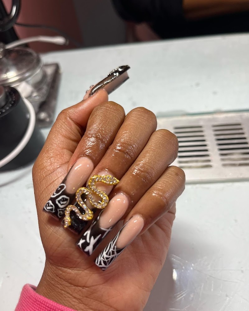 Neon Nails nail design by Emperial Nailz in New York