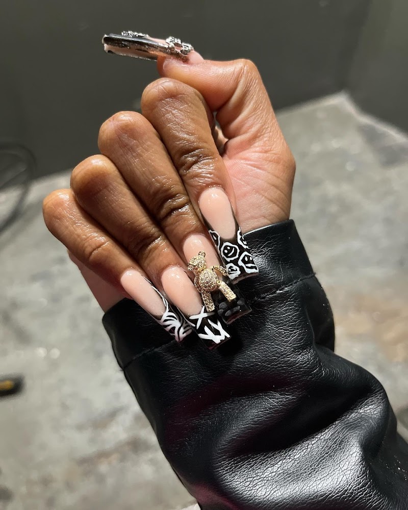 Neon Nails nail design by Emperial Nailz in New York