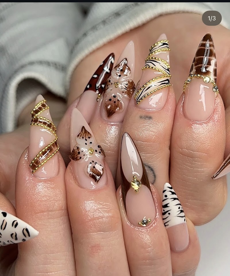 Glitter Nails nail design by TNL Beauty