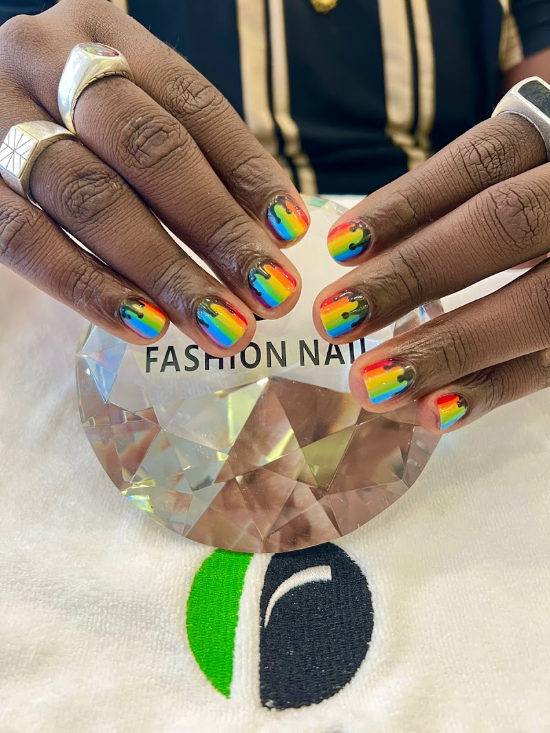 Neon Nails nail design by Fashion Nail & Spa in New York