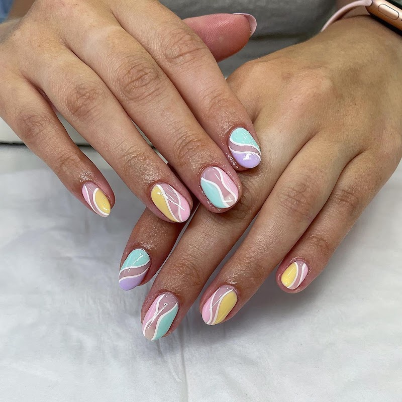 Spring Nails nail design by Nails Beauty Spa Fulham in London