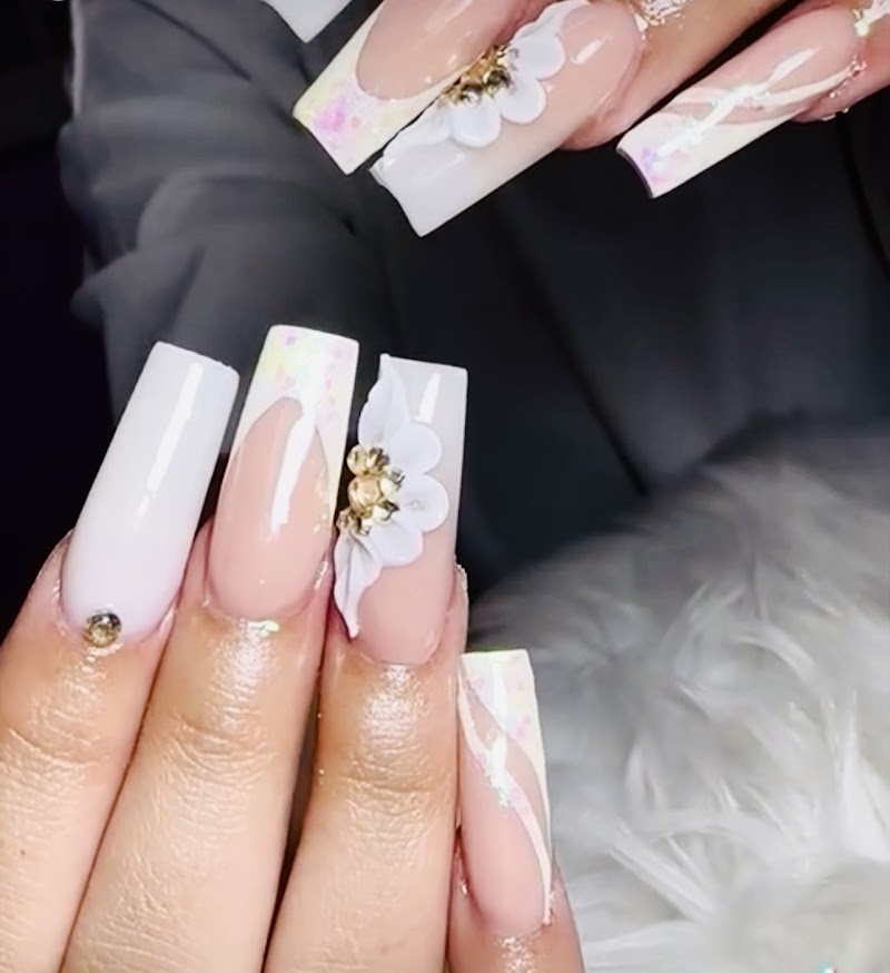 Square Nails nail design by Nails By Yerli