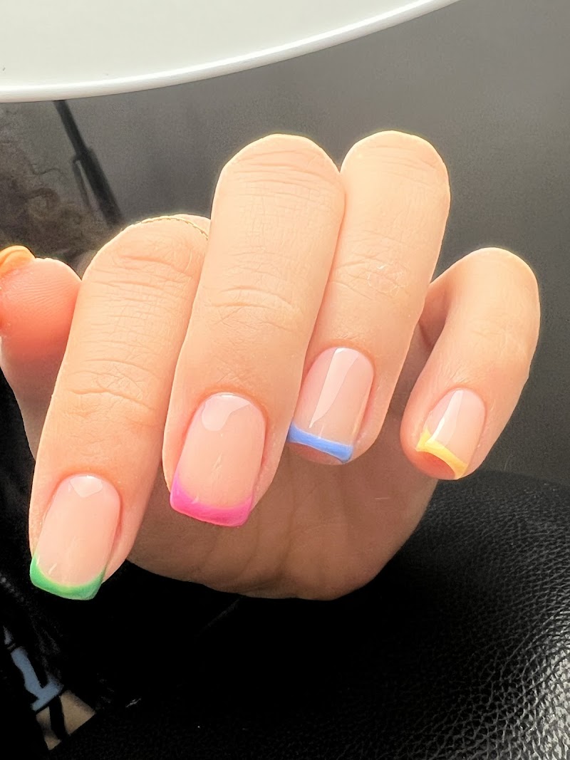 Spring Nails nail design by LUX nail studio in Los Angeles