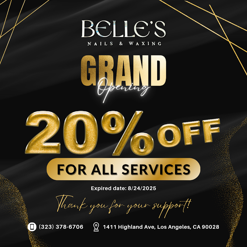 Nail Salon at Belle's Nails & Waxing in Los Angeles