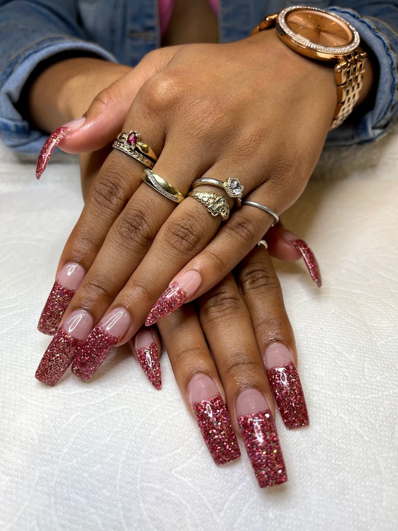 Valentine's Nails nail design by Nails By Leha in Los Angeles