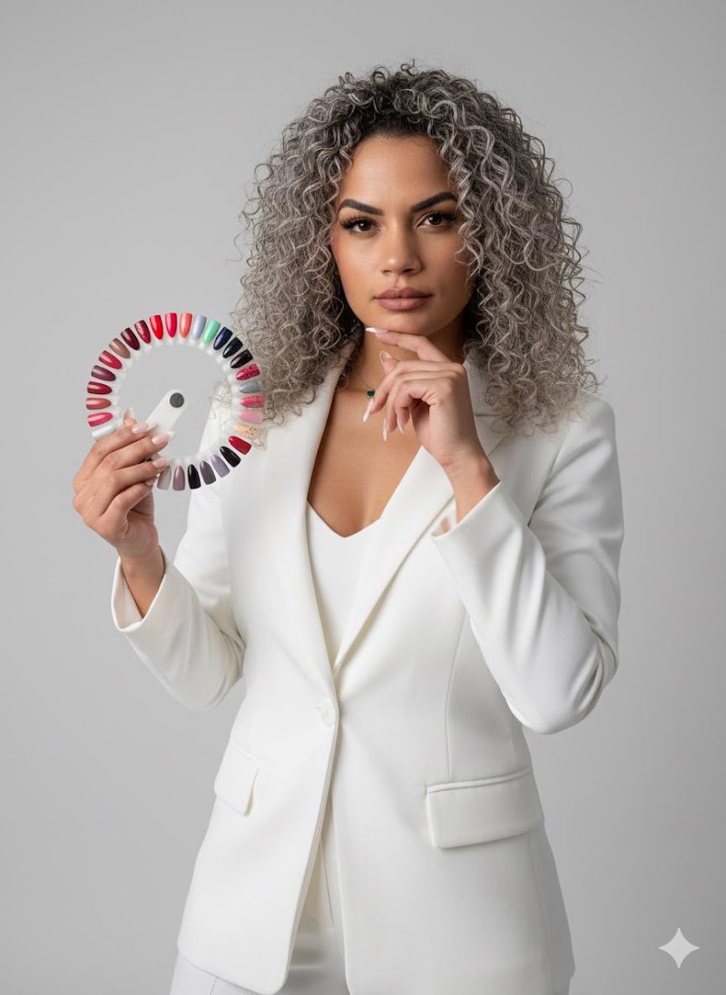 Wedding Nails nail design by Libni Nails Studio in Miami