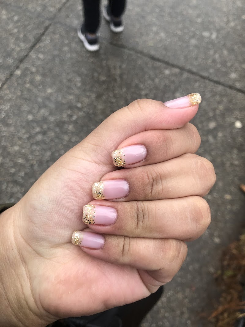 French Tips at Casa Polish Nail Studio in New York