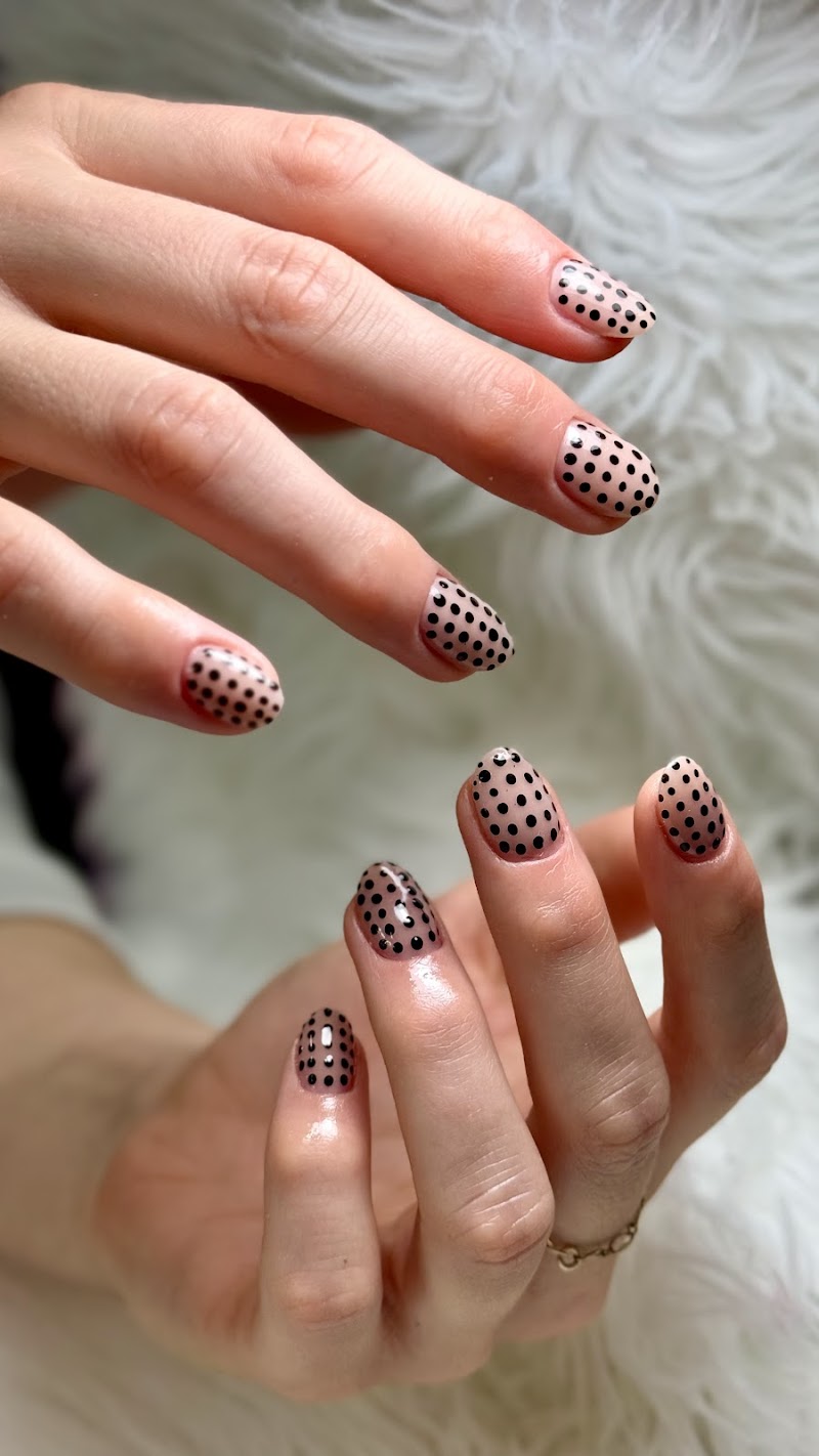 BIAB nail design by Poppy Nails in Los Angeles