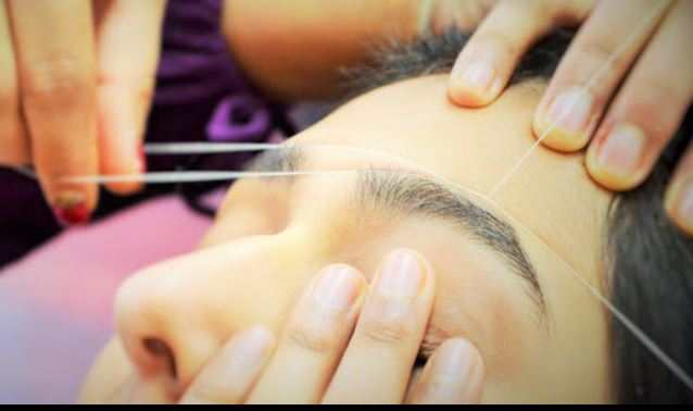 Bridal Nails nail design by Threading & Waxing Salon in Chicago