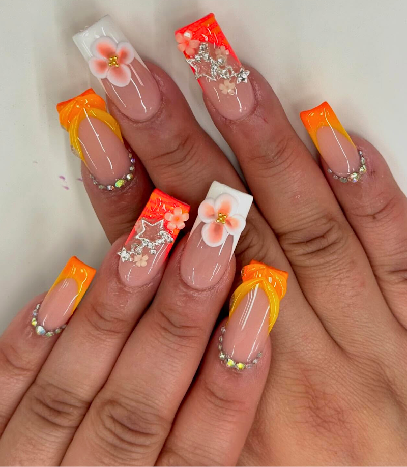 Pastel Nails nail design by Passion Nail salon & Spa inc Bronx