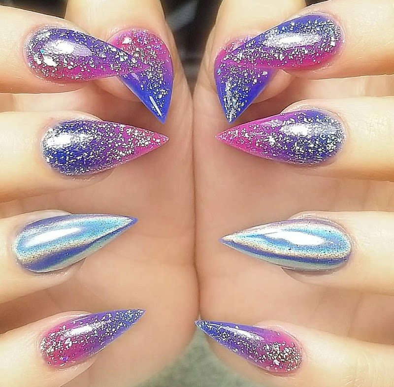 Glitter Nails nail design by COCO HAIR AND NAILS SPA LLC