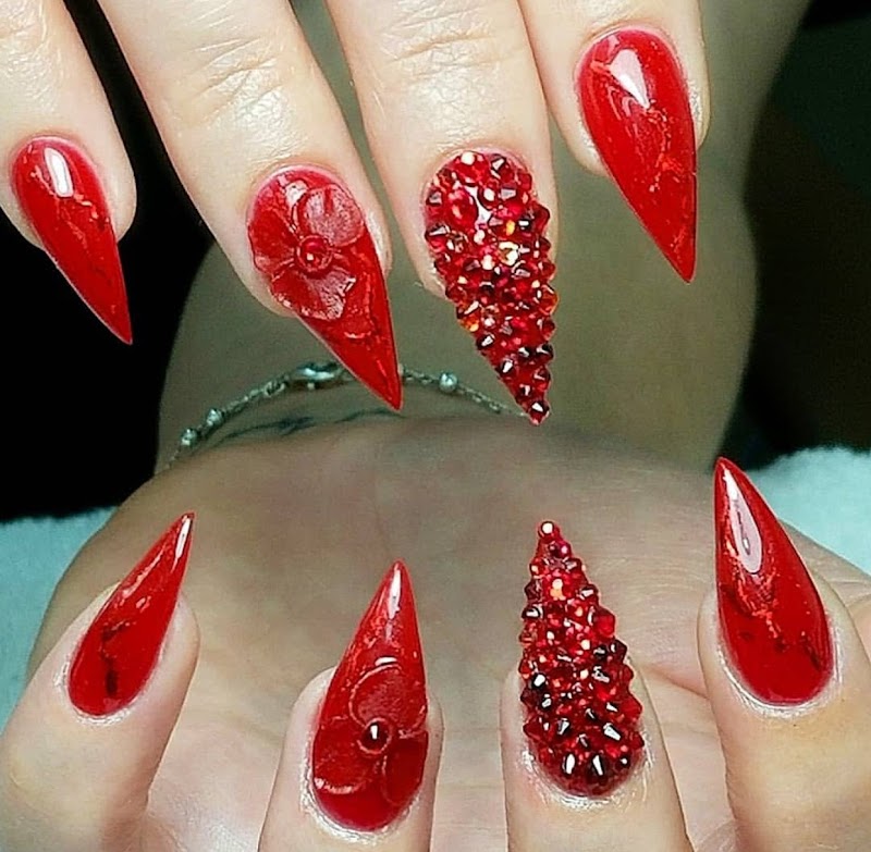 Glitter Nails nail design by COCO HAIR AND NAILS SPA LLC